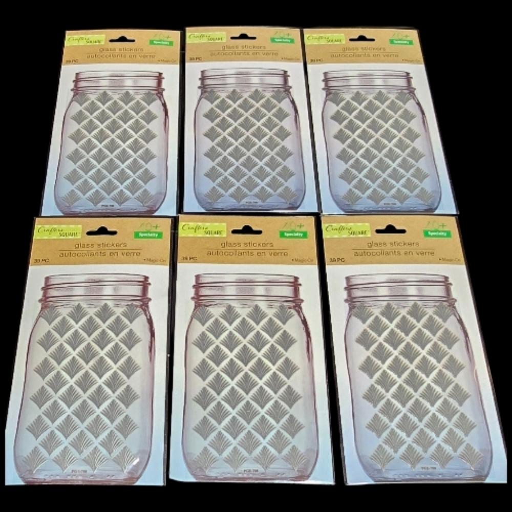 6 Sets Glass Stickers